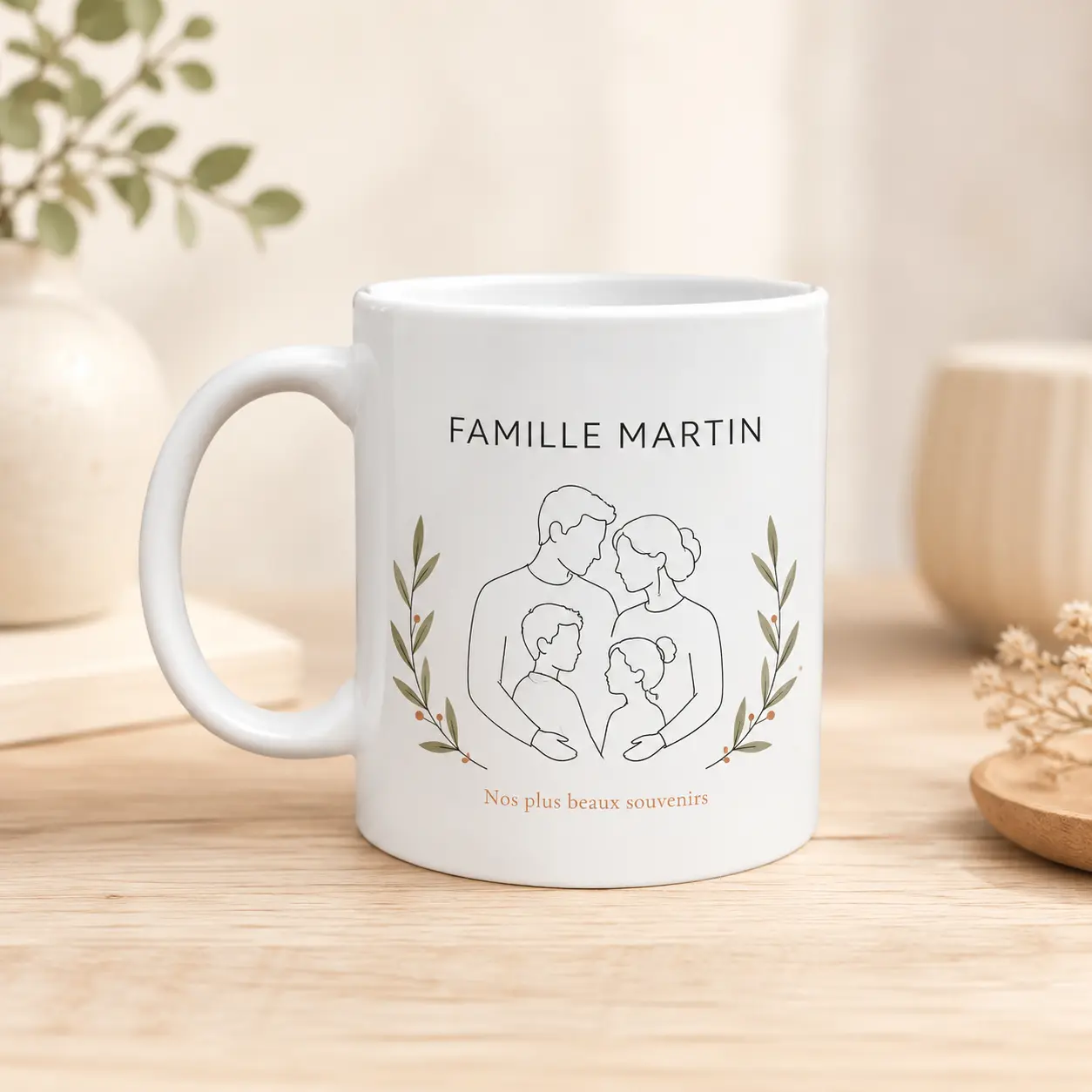 Mug personnalisé pour la famille Martin