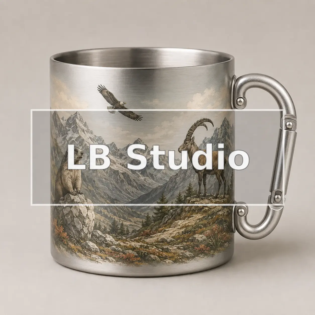 Mug inox des Alpes